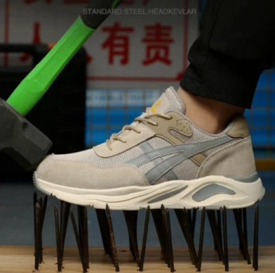 Men Women Lightweight Safety Shoes Steel Toe Cap Work Trainers Hiking Boots Size - Image 1 of 4