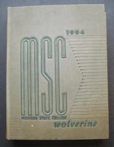 1954 Wolverine Michigan State College Yearbook Rose Bowl Champs Lansing MI - Imagen 1 de 11