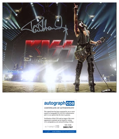 KISS Paul Stanley signed Autograph 8x10 Photo Autographed Cover