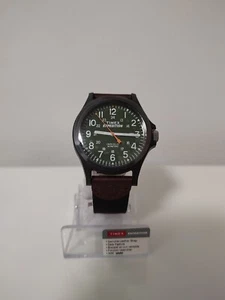 Orologio Uomo Timex Expedition Quarzo Quadrante Verde Cinturino Nero Indiglo TWF3C8430 - Foto 1 di 5