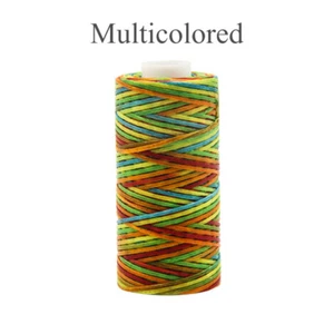 0.8mm Thickness Flat Waxed Thread Hand Stitching Leather Craft Sewing Line 50M - Picture 1 of 32
