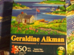 Summer View Geraldine Aikman Jigsaw Puzzle 550 Pieces Karmin - Bild 1 von 3