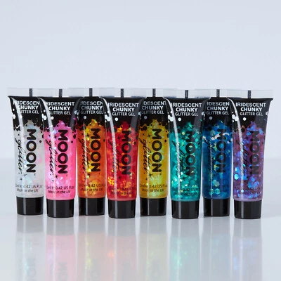 Iridescent Chunky Face Body Moon Glitter Gel Festival Art Makeup Cosmetic - Image 1 of 4