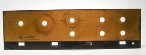 Placa frontal de latón preamplificador Dynaco PAS 2 -- KT2 - Imagen 1 de 4