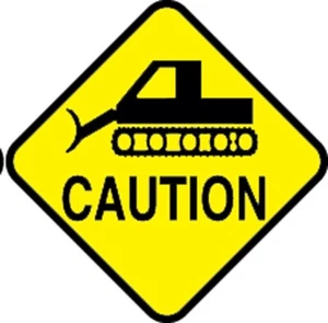 12" Caution Groomer Hi-Intensity Aluminum snowmobile, ATV TRAIL SIGN 20YR WRTY - Bild 1 von 2
