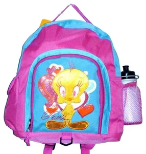 Looney Tunes Tweety medium backpack School bag Free Sports Bottle Hearts new - Picture 1 of 1