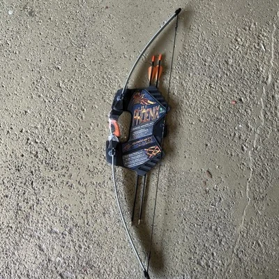 NOVO CONJUNTO DE ARCO E FLECHA JÚNIOR LIL PHOENIX PRETO LARANJA DESTRO OU ESQUERDO Barnett - Imagem 1 de 4