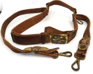 Victorian British Army Cavalry Officer Sword Hanger Belt, Dieu et mon droit - Picture 1 of 16