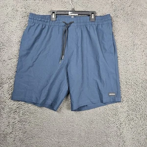 Volcom Mens XL Blue Drawstring Hybrid Shorts Casual Walk Flat Front - Picture 1 of 11