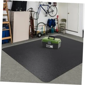 Area Floor Mat for Home, 4'×6' Large Black No Slip Waterproof Vinyl Area Rug - Picture 1 of 7