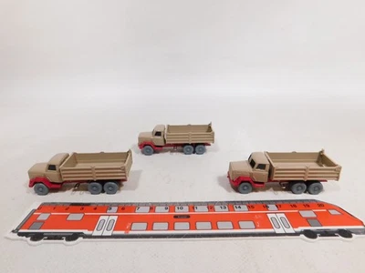 3X H0 1:87 Modello Pritschenkipper Kipper Magirus-Deutz Mint #DX213-0,5 - Immagine 1 di 4