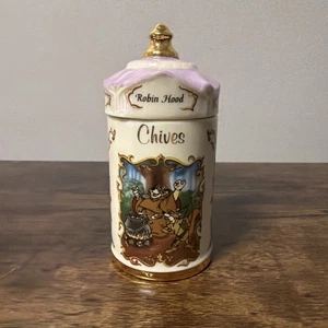 VTG 1995 Lenox Walt Disney Spice Jar Collection: Robin Hood “Chives” - Picture 1 of 3