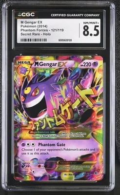 CGC 8.5 M Gengar EX 2014 Phantom Forces 121/119 Secret Rare Holo Pokemon Card - Image 1 of 2