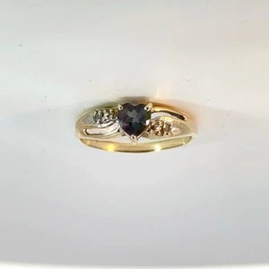 Anillo de piedra rosa y diamantes para dama 2 diamantes 0,02 quilates T.W. (MI1072513) - Imagen 1 de 10