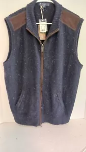 NWT Cremieux Coll. Men's Cambridge Trails Full Zip Sweater Vest XL FREE SHIPPING - Picture 1 of 6