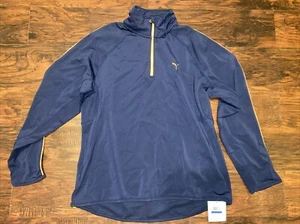NWT Puma Women's Size XL Pullover Sweater Blue Long Sleeve Polyester - Picture 1 of 4