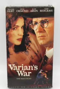 VARIAN'S WAR VHS VIDEO MOVIE, WILLIAM HURT, JULIA ORMOND, BASED ON TRUE STORY - Picture 1 of 2