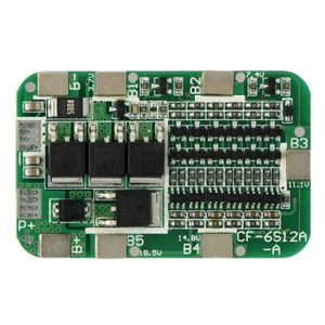 6 Series 22V 24V 6S 18650 Battery 15A Protection Board Module - Foto 1 di 2
