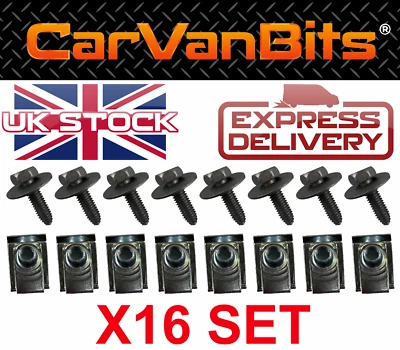 FOR RENAULT CLIO 3 4 MK3 MK4 UNDERTRAY UNDER ENGINE COVER CLIP KIT FIXING CLIPS — 第 1/3 张图片