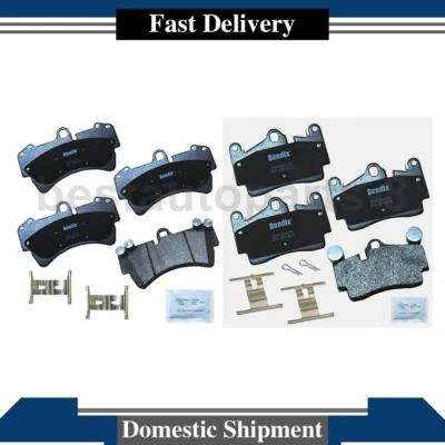 Juego de pastillas de freno delanteras traseras para Audi Q7 2007 2008 2009 2010 2011 2012 2013 2014 Foto 1 de 4