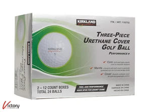 NUEVO Kirkland 3 piezas cubierta de uretano pelotas de golf paquete de 24 | 1180702 | rendimiento+ - Imagen 1 de 6
