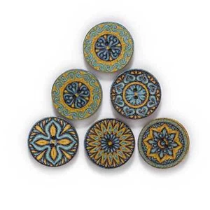 50pcs Retro series Wood Buttons Handwork Sewing Scrapbooking Clothing Crafts - Picture 1 of 3