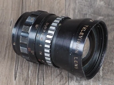 COSMICAR TELEVISION LENS 12.5mm f1.9 1:1.9 C MOUNT CAMERA LENS JAPAN rough - Image 1 of 4