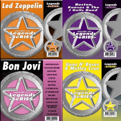 KARAOKE LEGENDS SERIES 4 CDG BON JOVI,LED ZEPPELIN,BOSTON/KANSAS,MOTLEY CRUE,NEW - Image 1 of 4