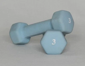 Hex Hand Jogging Gewichte Hanteln Neopren je 3 Pfund (2 Stück) - Bild 1 von 3