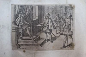 CALLOT TEMPESTA Pompes funèbres de la reine d'Espagne 26 eaux-fortes - Picture 1 of 8