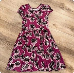 EUC DotDotSmile Palm Leaf Dress 5/6 - Picture 1 of 4
