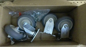 Ruote da banco Shure shop x4 (set di 4) include ferramenta #972017 - Foto 1 di 3