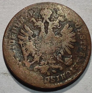 Moneda antigua Scheidemunze AUSTRIA 1 Kreuzer 1859 - Imagen 1 de 3