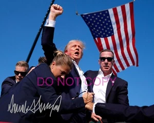 Donald Trump 8x10 SIGNIERTER NACHDRUCK Foto Promi Lehrling Präsident USA #4 - Bild 1 von 1