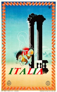 Italian Travel Poster - ENIT 1935 Vintage A1 Art Paper Print - Picture 1 of 1