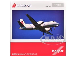 SAAB 340 AIRCRAFT "CROSSAIR" 1/200 DIECAST MODEL BY HERPA HE573252 - Picture 1 of 2