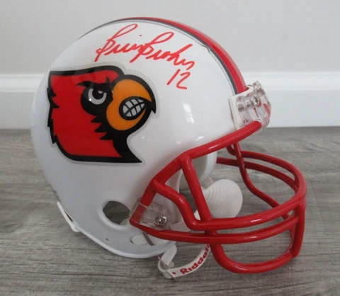 Brian Brohm Louisville Cardinals Signed Riddell Mini Helmet Auto NO COA Cover