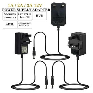 Transformer 100-240V 5V 12V 1A 2A 3A UK Plug Charger Power Supply AC/DC Adapter - Picture 1 of 10