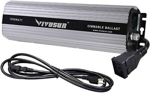  1000 W Dimmable Digital Ballast for HPS MH Grow Light system Space Gray