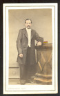 Cdv Colorisée, Auberlinque À Boulogne/Mer Un Nommé Joseph Tillier,35 Ans En 1867