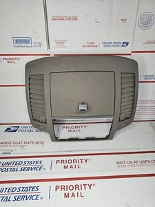 05 06 Nissan Altima Dash Center Trim Bezel Vent Cubby Storage Brown Tan OEM - Picture 1 of 11