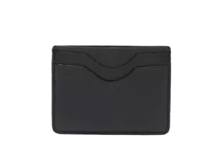 john varvatos usa Unlined Leather Card Case Black - Picture 1 of 5