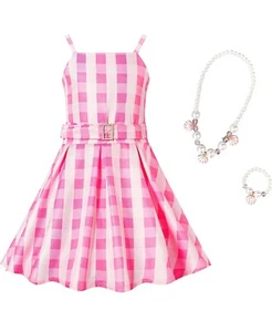 Girls Pink 3-4 Year Toddlers Dress Halloween Birthday with Accessories - Picture 1 of 2