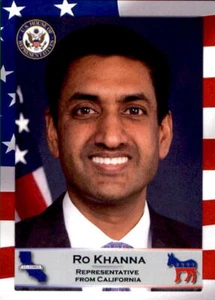 2020 United States Congress #138 Ro Khanna Philadelphia Pennsylvania Yale Card - Picture 1 of 2