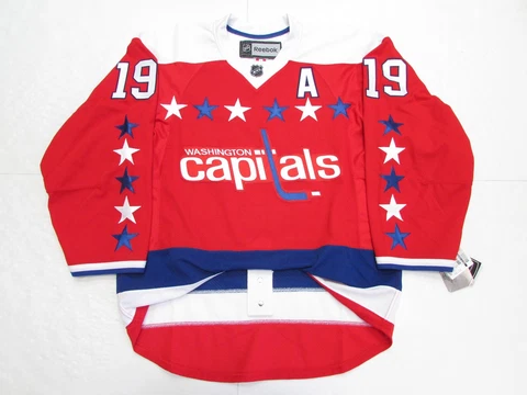 BACKSTROM WASHINGTON CAPITALS AUTHENTIC THIRD REEBOK EDGE 2.0 7287 HOCKEY JERSEY Cover