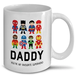Día del Padre Papá Mi Superhéroe Taza de Té Café Regalo Papá Papá Día del Padre - Imagen 1 de 1