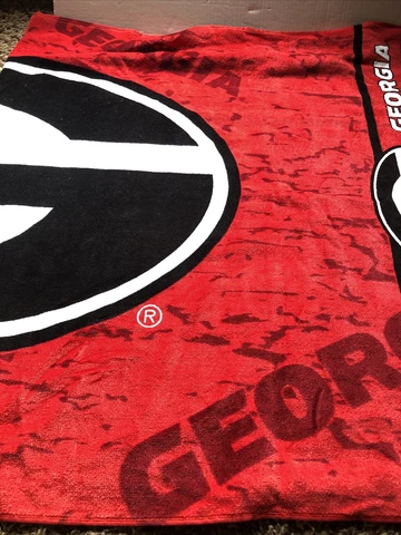 georgia bulldogs beach towel 30 X 60  red 100% cotton by winCraft Cover