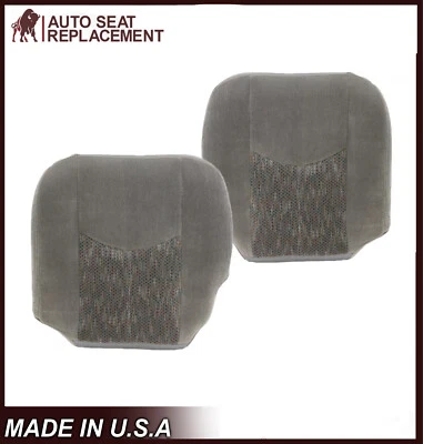 Cubiertas de asiento inferiores de tela gris para conductor y pasajero Chevy Tahoe/Suburban 2003-2006 Foto 1 de 4