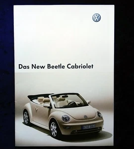 VW New Beetle, Cabrio Cabriolet, Prospekt, 9.2002 ...mit Farben und Polster - Picture 1 of 5