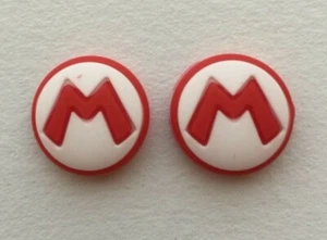 2x Silicone Mario Thumb Stick Grips Cap Covers Nintendo Switch - NEW! US Seller - Picture 1 of 1